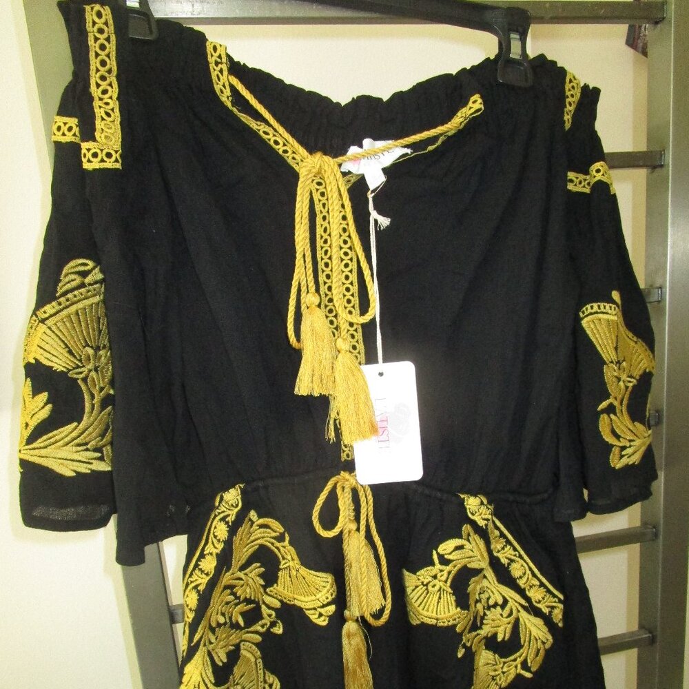 NWT Embroidered Romper